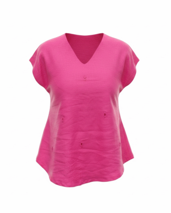 Earthvale Hand-Embroidered Short Linen Tops - Crush hour