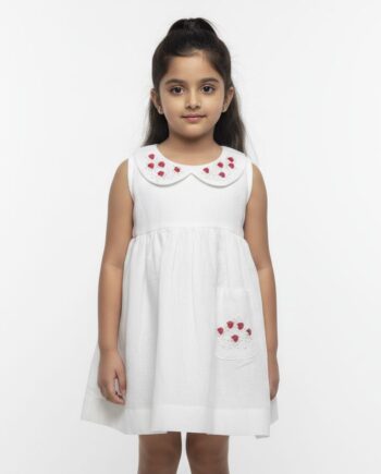 Earthvale Hand-Embroidered Linen Frock