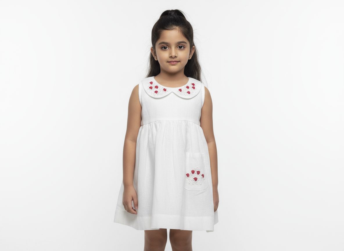 Earthvale Hand-Embroidered Linen Frock